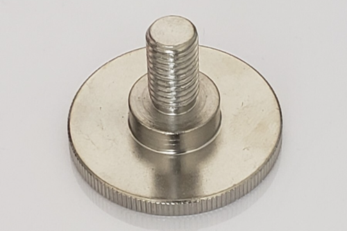 Stainless Wide 40mm Dia Flathead Thumb Screw Knurled Knob M10 1.5 x 18mm - Picture 2 of 3