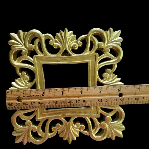 2 Azzure Home Small Gold Color Resin Square 3"x3" Picture Size Photo Frame 6"x6" - Picture 16 of 19