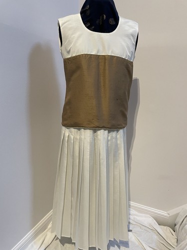 Vintage Silk 3 Piece EU Size 38 Occasion Outfit By Kirsten Krog Design Denmark - Picture 2 of 23