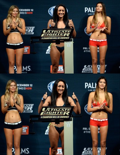 Carla Esparza Signed UFC TUF 20 Finale Fight Weigh In Worn Used Bikini PSA/DNA - Picture 8 of 24