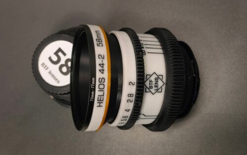 ANAMORPHIC Amber Rehouse Helios 44 2/58mm Cine mod lens Canon EF mount BTF LENS - Picture 13 of 17