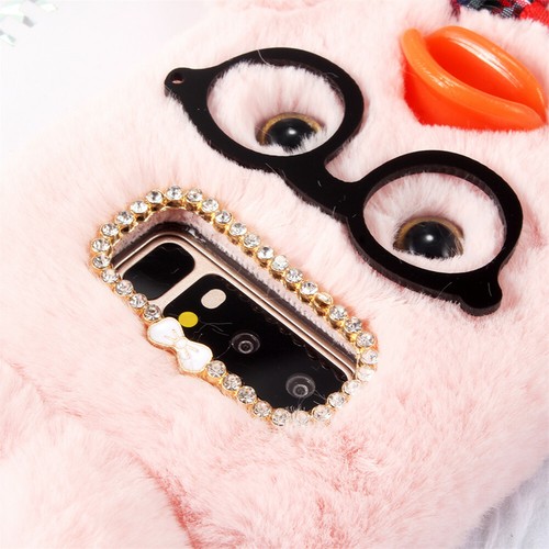 Cute Soft Fluffy Furry Plush Protective Case Cover for iPhone 11 Pro Max 8 7 - Picture 4 of 21