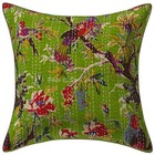 Kantha Handwoven Pillow Cases Floor Indian Home Sofa Art Car Boho Cushion Cover