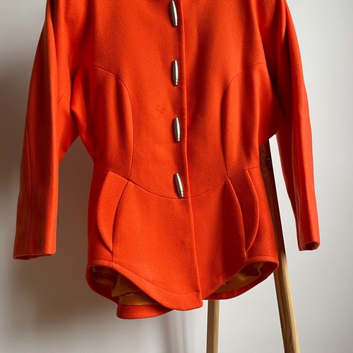 Thierry Mugler Activ 1991 Documented Sculptural Fitted Coat Size IT 42 - Bild 8 von 18