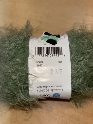 Hilo de ensueño MODA-DEA ~ 3660 hoja verde ~ mezcla de acrílico de nailon, Italia ~ lote de 1 - Imagen 2 de 3