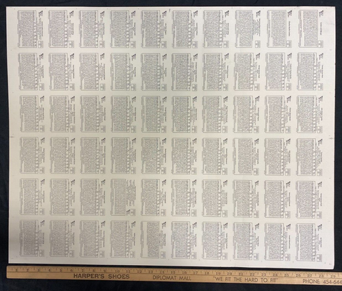 1986 Sporting News World Wide Sports Baseball Immortals Uncut Card Sheet (NH) - Picture 6 of 7