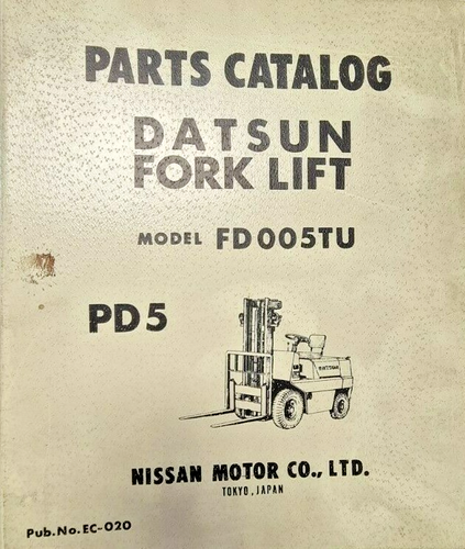 Catálogo Recambios Nissan - Modelo FD005TU PD5 - 1970 - Inglés - Imagen 1 de 4