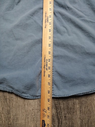 Eddie Bauer Shirt Mens XL Blue Chambray Classic Fit Short Sleeve Outdoor - Picture 4 of 9