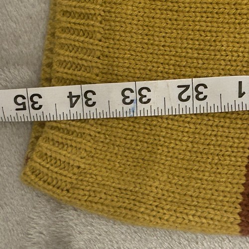 Vestido Suéter Peach Love Rayas Tejido con Cable Preppy Cottagecore Tonos Tierra S - Imagen 8 de 9