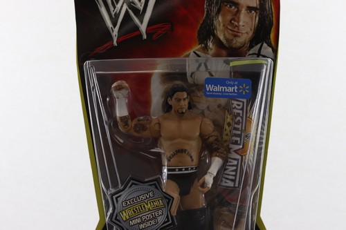WWE WWF Wrestlemania Heritage Series CM Punk Actionfigur mit Poster CIP - Bild 2 von 8