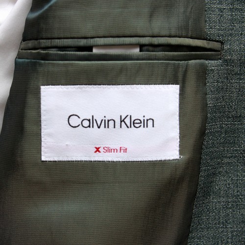 Calvin Klein Mariano Sport Coat Blazer Green Size 40L D100564 - Picture 11 of 13