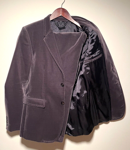BURBERRY PRORSUM Fall 2012 Runway Mauve Purple Velvet Suit -Made in Italy -Rare! - Picture 4 of 24