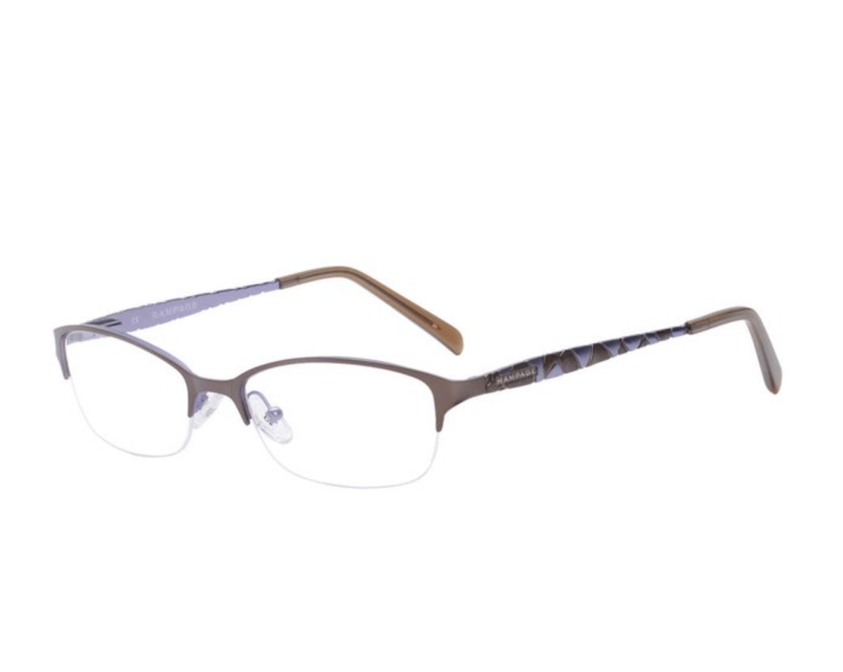 Rampage R174 Eyeglasses Frames 51-17-135MM Metal Frames Brown
