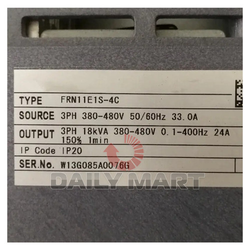 New In Box FUJI FRN11E1S-4C 11KW Inverter 3P 380V 50Hz/60Hz - Picture 2 of 2