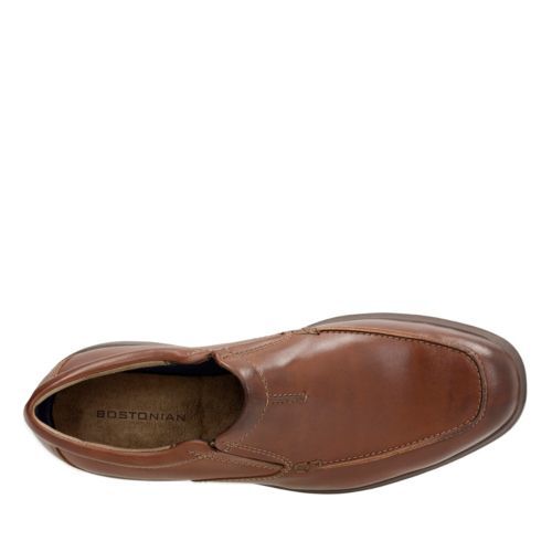 Zapato de vestir Bostonian para hombre Tifton Step mocasines y sin cordones de cuero marrón 26119442 - Imagen 6 de 7