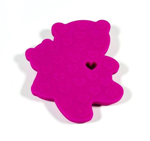 Lil' Jumbl BPA Free Baby Teething Mommy Bear Toy TR013 Violet LOT OF 2 - Picture 3 of 5