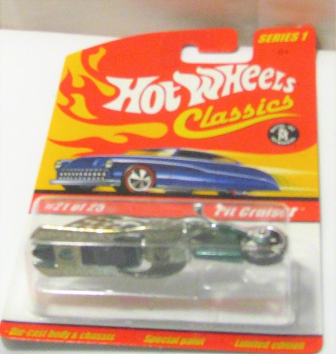 Hot Wheels CLASSIC SERIES #1 Pit Cruiser green & silver w/flames #21 of 25 H7086 - Picture 10 of 12