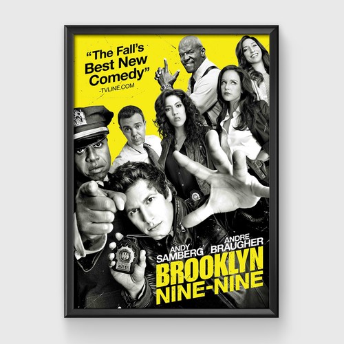 Brooklyn Nine-Nine TV Series Brooklyn 9-9 Poster A2 A3 - Zdjęcie 2 z 4