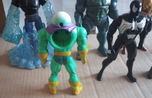 ToyBiz Spider-Man Animated Series Action Figure Lot Peter Rhino Hydroman 1990s - Picture 19 of 23