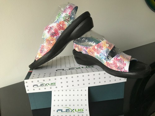 Flexus by Spring Step Women's DELICE Slingback Sandal WHITE MULTI Size 6.5-7 NIB - Picture 5 of 8