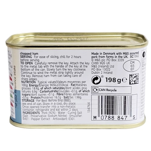 M&S Hackschinken aus ausgewählten Schweinefleischschnitten Premium Qualität 198g - Bild 2 von 7