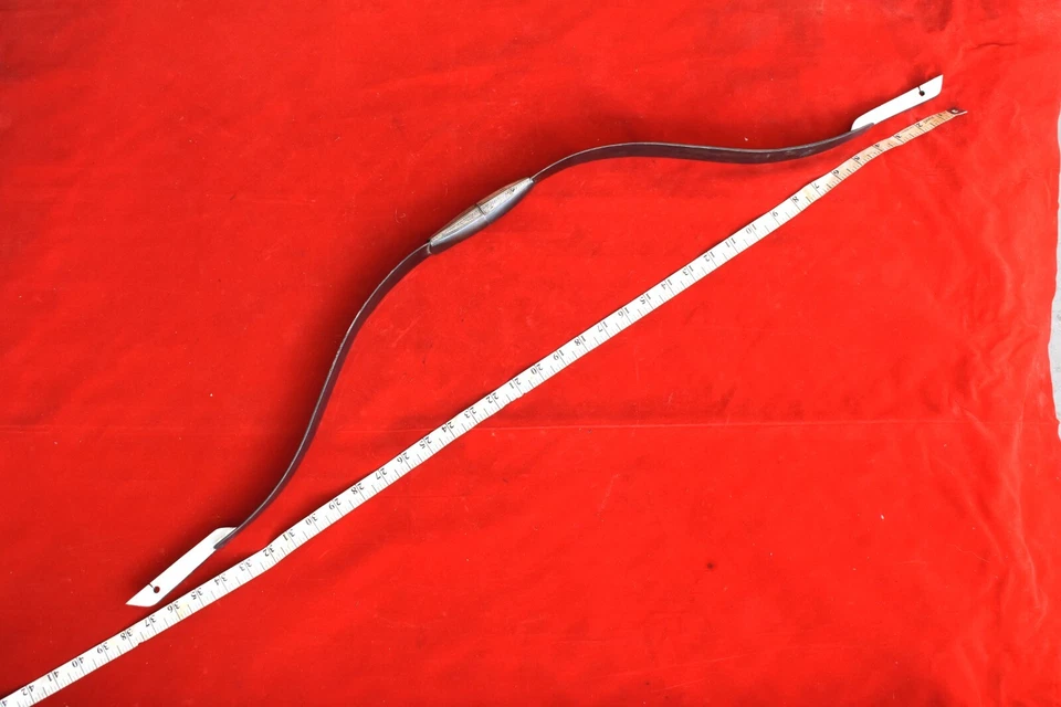 Otomana islámica mogol de colección arco damascenado plateado arco todo acero tiro con arco Foto 4 de 4