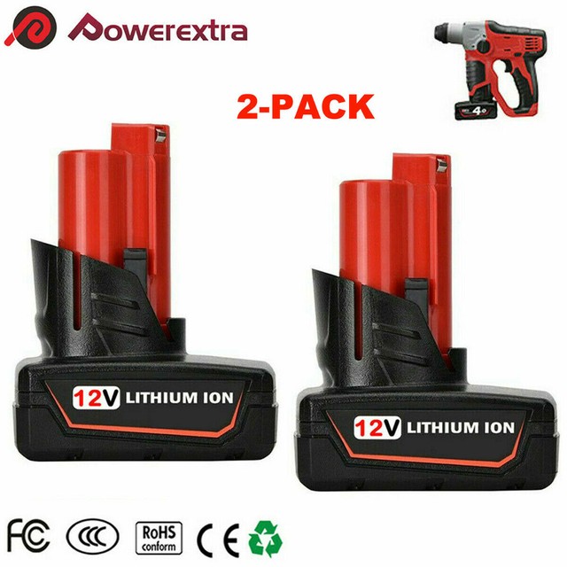 For Milwaukee 48 11 2440 M12 Xc 4 0ah C12 48 11 2402 12v Red Lithium Battery Usa For Sale Online Ebay