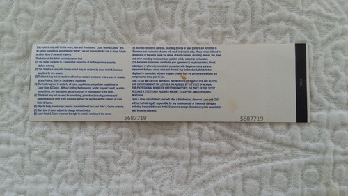 Criss Angel used magic show ticket Aug. 22, 2009, in Believe Cirque du Soleil - Picture 2 of 2