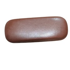 Brown Eyeglass Case Structured Clamshell Hard Shell Glasses Protective Storage
