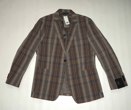 298 $ NEU Banana Republic Blazer Mehrfarbig Größe 40 S SCHLANK Baumwolle/Leinen - Bild 1 von 12