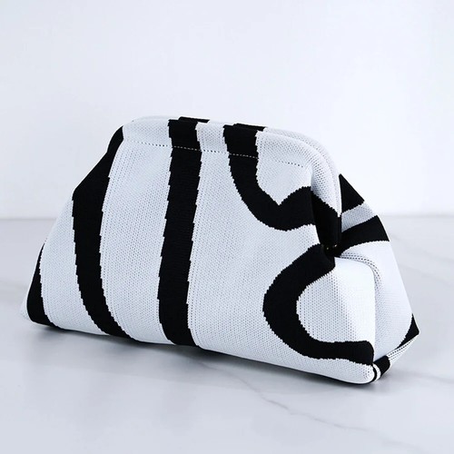 Mujeres Bolso sin asas de punto Cartera Bolso sin asas Tejido albóndigas - Imagen 15 de 35