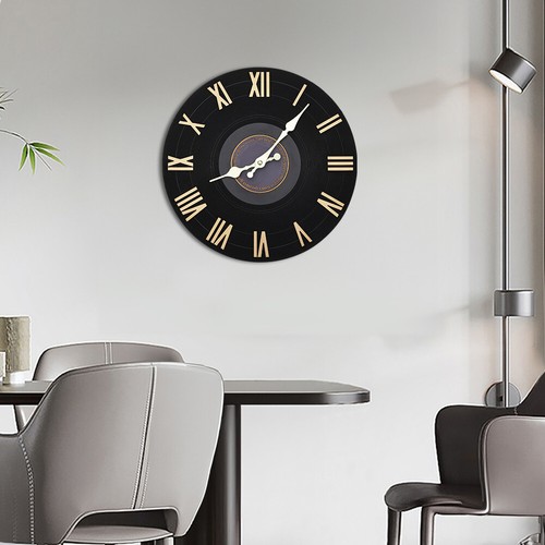 Wall Clock Illuminated / Solid Numerals Silent Clocks Wall Decor 12-13inch Clock - Picture 4 of 110