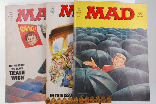 Mad Magazine 1975   #174 #175 & #176  VG - Picture 1 of 7