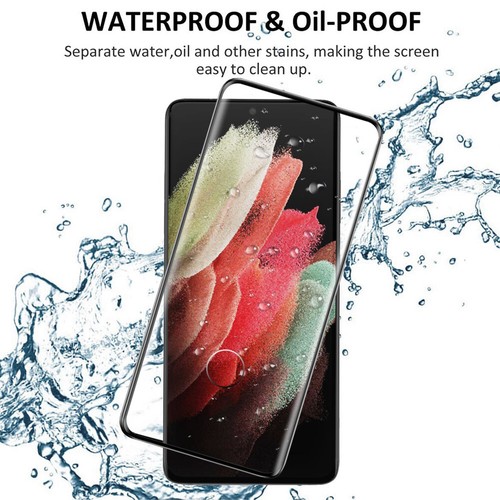 3Pack For Samsung Galaxy S21 Ultra 5G Screen Protector Curve HD Tempered Glass - Picture 4 of 12