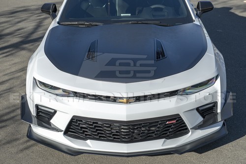 For 16-18 Camaro SS | HYDRO-DIPPED CARBON FIBER Front Dive Planes Side Canards - Picture 4 of 12