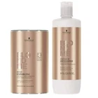 Schwarzkopf DUO BLONDME Lightener 9 Bleach and Developer 9% 33.8 oz SET
