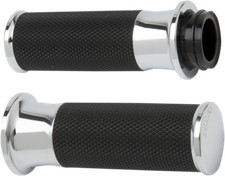 Arlen Ness Fly-By-Wire Fusion Series Grips Chrome Smoothie 07-322