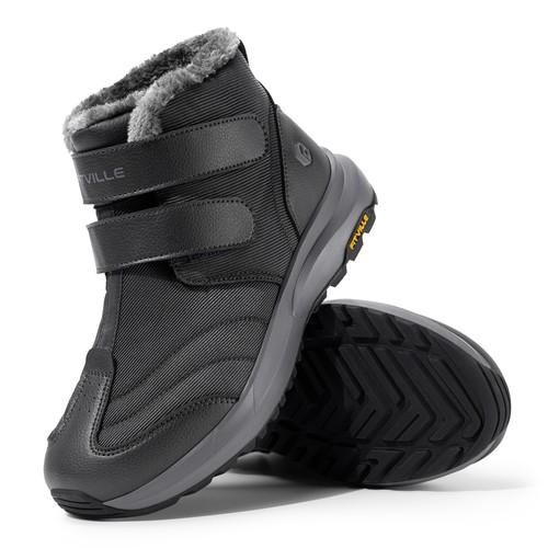 FitVille Men's Extra Wide Snow Boots Outdoor Winter Shoes Waterproof Lightweight - Picture 50 of 53