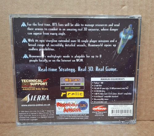 Homeworld (PC, 1999) - Nur Disc mit Repro Art, getestet - Bild 4 von 4