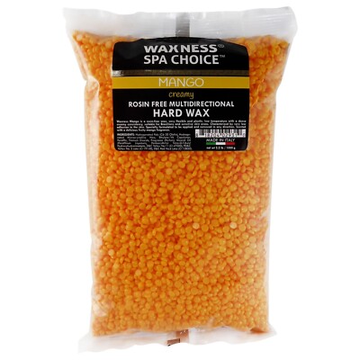 Waxness Spa Choice Mango Rosin Free Multidirectional Hard Wax 2.2 lb