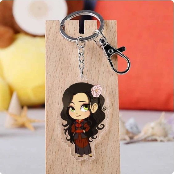 Avatar The Last Airbender Asami Sato Keychain Anime Figure Acrylic