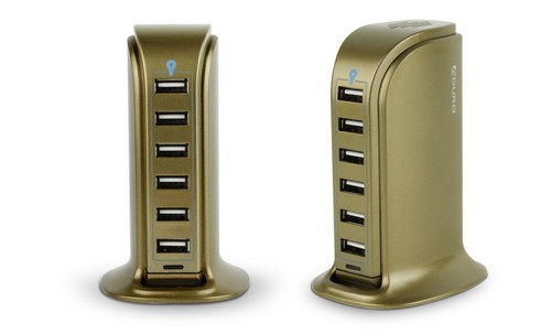 Aduro 40W 6-Port USB Desktop Charging Station Hub Wall Charger for iPhone iPad - Picture 9 of 71
