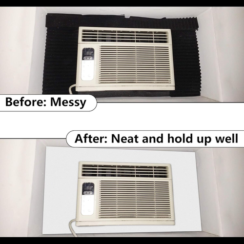 BJADE'S Window Air Conditioner Side Insulated Foam Panel, One-Piece Full Surroun - Picture 5 of 12
