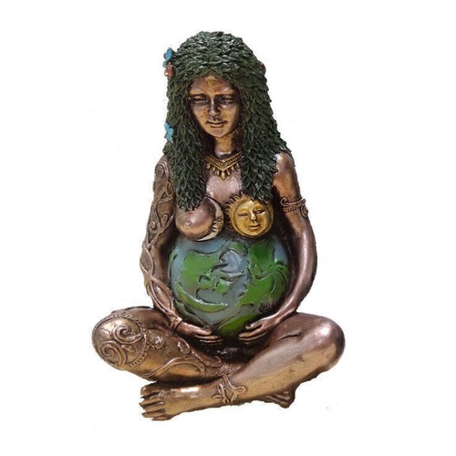 Gaia Mother Earth Goddess Art Statue Figurine Mutter Erde Göttin Kunst Statue - Bild 5 von 17