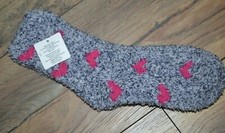Women's Super Soft Cozy Ladies Socks Size 9-11 Cute Pink Hearts