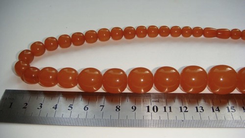 Vintage Russian Natural 71 gr Butterscotch Royal Baltic Amber Beads Necklace - Picture 8 of 9