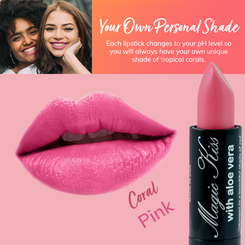 Magic Kiss Color Changing Waterproof Lipstick, PH Magic Temperature Aloe Vera - Picture 13 of 32