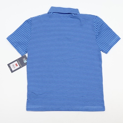 U.S. Polo Assn. Boys Interlock Polo Shirt Coast Azure Size M (8) - Picture 2 of 9