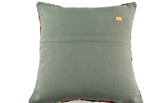 18x18 Kilim Pillow Cover Handknotten Vintage Pillow Oushak Kilim Pillow A2856 - Picture 4 of 4