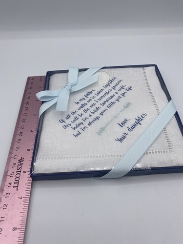 Mudpie Daughter to Father Wedding Gift Hankie To My Father - Picture 5 of 5